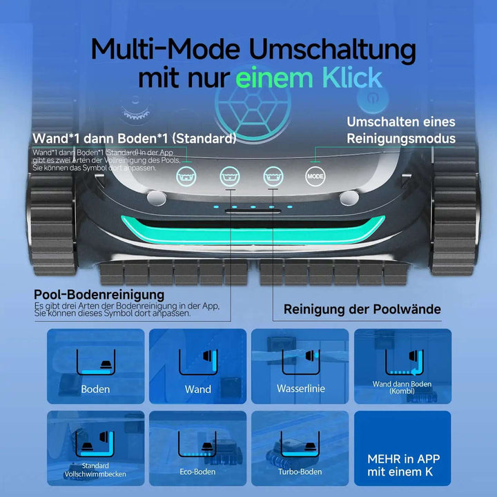 WYBOT S2 Solar Roboter-Poolreiniger mit Selbstaufladung