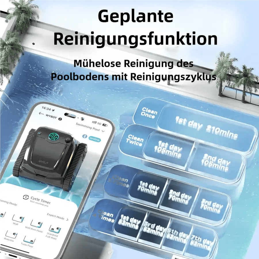 WYBOT S2 High-End-Akku-Poolroboter