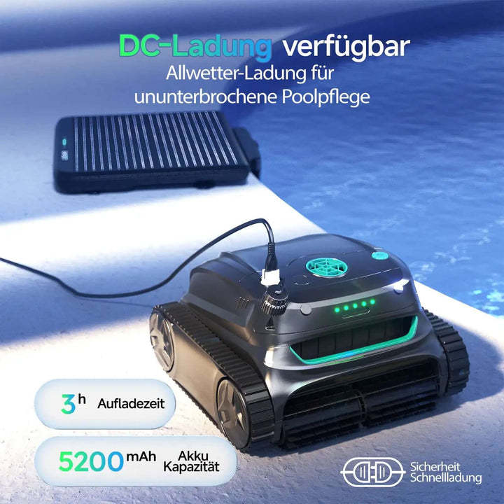 WYBOT S2 Solar Roboter-Poolreiniger mit Selbstaufladung