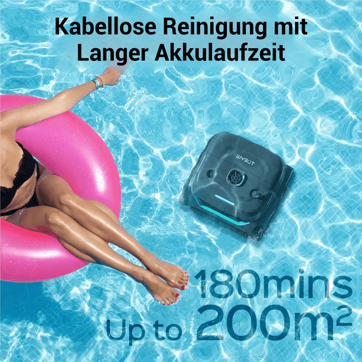 WYBOT C2 Kabelloser Poolroboter mit App-Steuerung